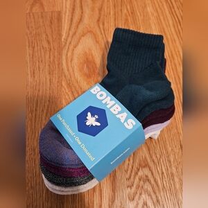 Bombas Women's Midweight Quarter Cuff 4 Pack Assorted Color Socks